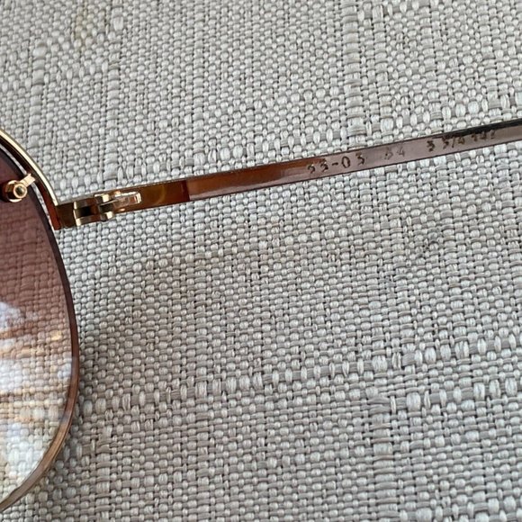 Ottet Frame France Gold Tone Half Rim Men Eyeglasses Glasses Frame